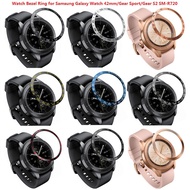 For Samsung Galaxy Watch 42mm/Gear Sport Bezel Ring Watch Adhesive Cover Anti Scratch Stainless Stee