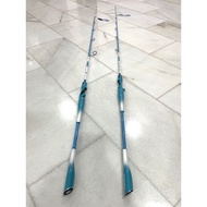 PIONEER REXO 6‘3kaki pe0.8-2 pe1-3 2-4 3-5 one piece solid carbon spinning/bc rod