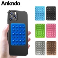 k001Ankndo Phone Holder Suction Sucker Silicone Cup Mat With 3M Self-Adhesive Rubber Powerbank Mobile Phone Case
