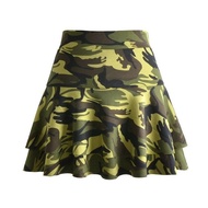 2 Layer Army Dance Pants Skirt - Thick Sports Line Dance Pants Skirt