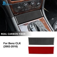 AIRSPEED Carbon Fiber For Mercedes Benz CLK 2002-2010 Car Center Console Hidden Storage Box Panel Tr