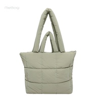 Puffer Tote Bag, Lightweight Puffy Puffer Purse Shoulder Handbags
