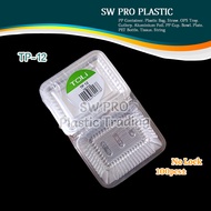 OP-09H / TP-12 / OPS-H3 Plastic Tray Clear Container / Bekas Makanan / Bekas Kuih (±100pcs)