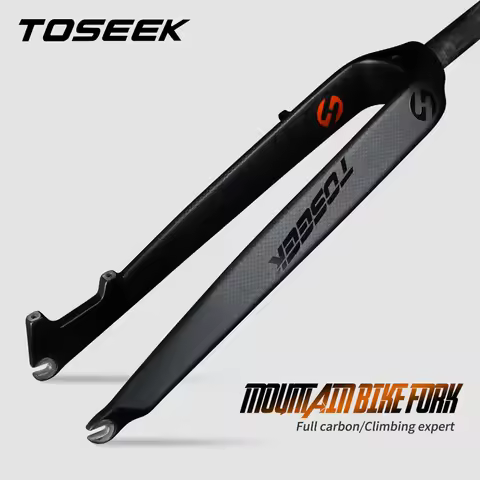 TOSEEK TFK-SL Carbon Fork 26ER/27.5ER/29ER Straight Tube Mtb Bicycle Front Fork Garfo Carbono 700c M