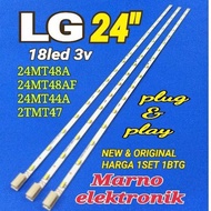 BACKLIGHT LG LAMP TV 24INCH 24MT48A 24MT48AF 24MT44A 24MT47A 18LED 3V LED STRIP 24MT44 24MT48 24MT47