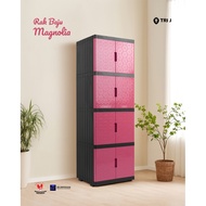 4-tier plastic wardrobe, plastic wardrobe, jumbo plastic wardrobe