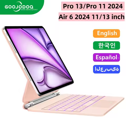 Magic Keyboard for iPad Pro 2024 case iPad Air 2025 for iPad Pro 13 Pro 11 inch for iPad Air 4 Air 5