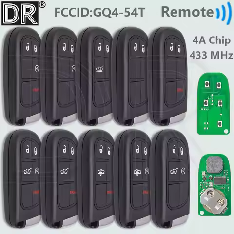 DR GQ4-54T 4A PCF7953M 433MHz Proximity Car Remote Control Key For Jeep Cherokee Dodge Ram 1500 2500