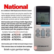 National Air Cond Air Conditioner Replacement Remote Control