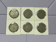 （十角形伍圓76年六枚）香港硬幣英女王伊利沙伯1976年五元Government of Hong Kong Queen Elizabeth ll 1976 $5