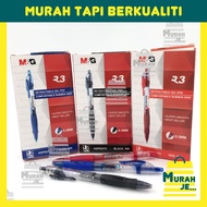 M&G Gel Pen R3 0.5MM [1box] [12pcs/box] [Red/ Black/ Blue] / Pen M&G R3 [1 kotak] [12pcs/ kotak] [Me