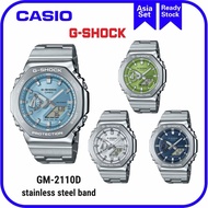 100% Original G SHOCK GM-2110D Stainless Steel Band Series GM-2110D-2A /GM-2110D-2B / GM-2110D-3 /GM