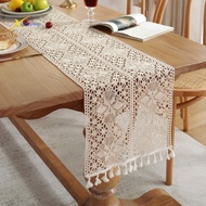 Sr Table Runner for Wooden Dining Tables Vintage Woven Table Runner Boho Style Table Runner with Tassels for Rustic Farmhouse Decor Chic Home Decoration Piece from Southeast