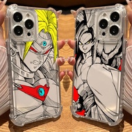 Super Saiyan Broly Son Goku DBZ Clear Silicone Case for iPhone 17Air 17 16e 16 15 14 13 12 11 Pro Ma
