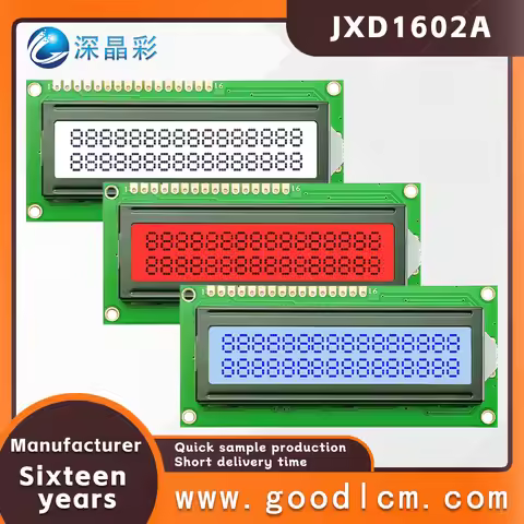 1602a 2x16 lcd display 16x02 i2c LCD module hd44780 drive Multiple mode colors are available 5V powe