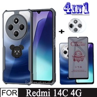 Redmi 14C 4G Shockproof Phone Case for Xiaomi Redmi 13 13C 12C A3 Camera Lens Soft Tempered Glass Pr