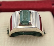 天然祖母綠戒指 | 未加熱、未處理的祖母綠寶石 | 純淨祖母綠