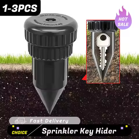 Sprinkler Key Cash Hider Holder Realistic Hidden Key Box for Outdoor Garden Yard Easy Push Into The 