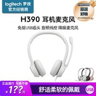 h390頭戴式有線耳機耳麥帶麥克風即插即用usb接口筆電