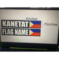 Philippine Flag With Customized Name