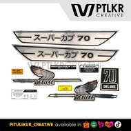 Striping Sticker Honda C70 Japan I Honda C70 Sticker Motor