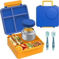 School Lunch Insulation Foldable Ounce and Can Bento Gram Suitable Set 226.8 Compartments 4 Pcs with