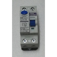 MAXGUARD ELCB 63 AMP 2 POLE 100mA