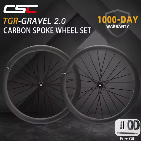 CSC UCI TGR2.0 1235g 700C Disc Brake 40/45/50mm 3.3mm Carbon Spokes Wheels Ultralight Gravel Wheels 