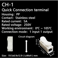 [100 PCS] Fast Wire Connector CH-1/2/3/4 Quick Connector Electrical Cable Connector Wire Terminals