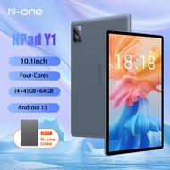 N-ONE npad Android13 Y1 8(4 + 4)GB 64GB 10.1 ''1280*800 IPS หน้าจอ4-Cores unisoc RK3562แท็บเล็ต