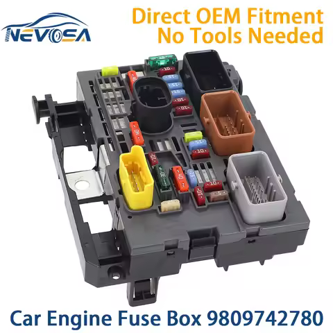 9809742780 Car Engine Fuse Box Unit Assembly Under Bonnet for Peugoet 508 3008 Citreon C4 C5 TD BSM 