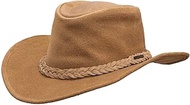 Unisex 13016 Warwick UPF 50 UV Protection Moisture-Wicking Western Outdoor Premium Leather Hat with Chin Cord