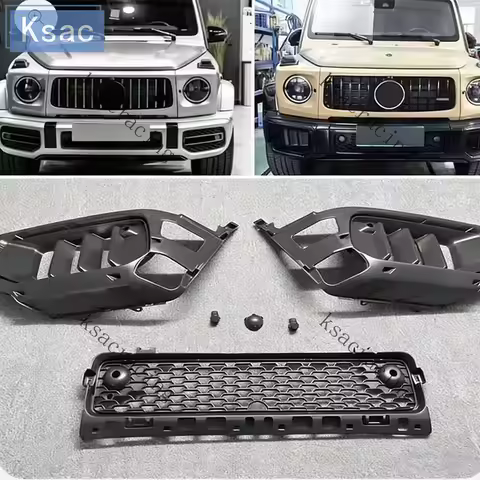 3pcs Front Bumper Grille For Mercedes W464 G63 To W465 G63 Front Bumper Grille Easy Install No Paint