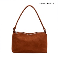 SEOULMISAE - Hyewon Hand Bag Sling Suede Simple Bag Wanita