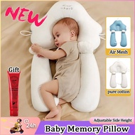 2024New baby pillow prevent flat head head shaping pillow for babymemory foam pillow