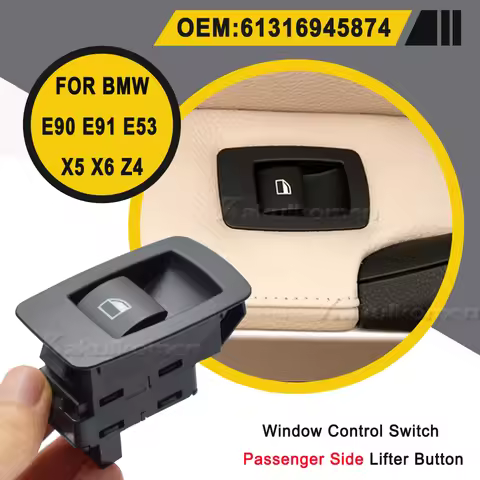 61316945874 For BMW E90 E91 X5 X6 Z4 E53 E71 E72 E83 330i Car Passenger Side Power Window Switch 613