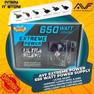 AVF Extreme Power 650 Watt Power Supply - Ultra Silent / ATX Power Supply / 1-Year