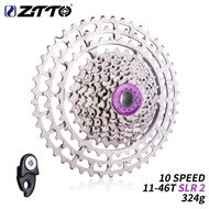 ZTTO MTB Cogs 10 Speed 11-46T SLR 2 Bike Cassette Flywheel Freewheel HG Compatible 10s ultralight 46