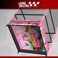 DUNKIN DONUTS Box Cage Decal Sticker Variation of Cendet Kacer Koper Bird Cage