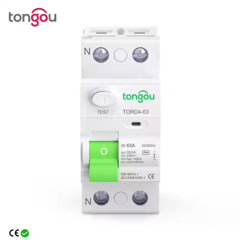 AC Type RCCB Electromagnetic Residual Current Circuit Breaker AC ELCB 2 Pole 16A 25A 40A 63A RCD 30m