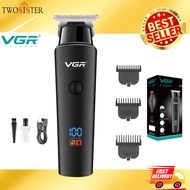 Vgr by Twosister ปัตตาเลี่ยนไฟฟ้าหน้าจอ LCD เหมาะสำหรับ แกะลาย ตัดผม V-937