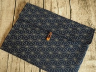 英國製作 棉麻和風六角圖案 平板電腦 手提電腦 遊戲機保護收納袋