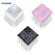 [Loviver] Disco Bandana Rhinestone Bandana Scarf Carnival Hair Band Cowboy Cowgirl Head