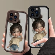 Cute girl Soft TPU Phone Case for Huawei Y6P Y6 Y7 Pro 2019 Y7A Y9 Prime P30 P30 Pro P40 Lite P Smar