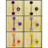 ️ Tongue Piercing Body Jewelry Stainless Steel Rod 1.6 Length 16 mm Light Weight Easy To Wear