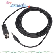 ARMARIO Din 8 Pin to 3.5mm MIDI Cable, /9.8ft Male to Male Audio Cable, Easy to Use Plug and Play Co