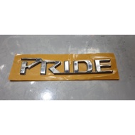 PRIDE EMBLEM WITH CAR RAISED LETTERS KIA