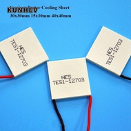KUNHEV Semiconductor Cooling Sheet, 30x30mm 40x40mm Refrigeration Plate,  15x30mm TES1-07102 TEC1-06