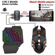 M1 Pro Mobile Controller 4 In 1 Gaming Keyboard And Mouse Converter PUBG Gamepad Control gaming tabl