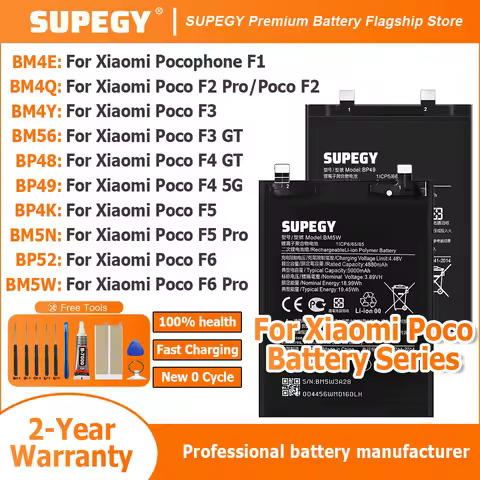 2026 Years New BP4K For Xiaomi Poco F1/F2/F3/F5 PRO/F4 GT/F4 5G/F6 PRO/Poco F5 BP4K BP48 BM5N BM5W B
